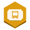 Bus Ticket Icon 128x128 png